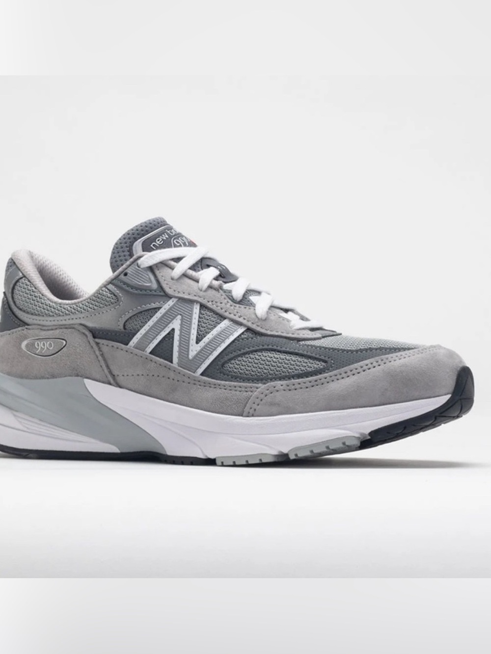 New Balance 990 Gray and White